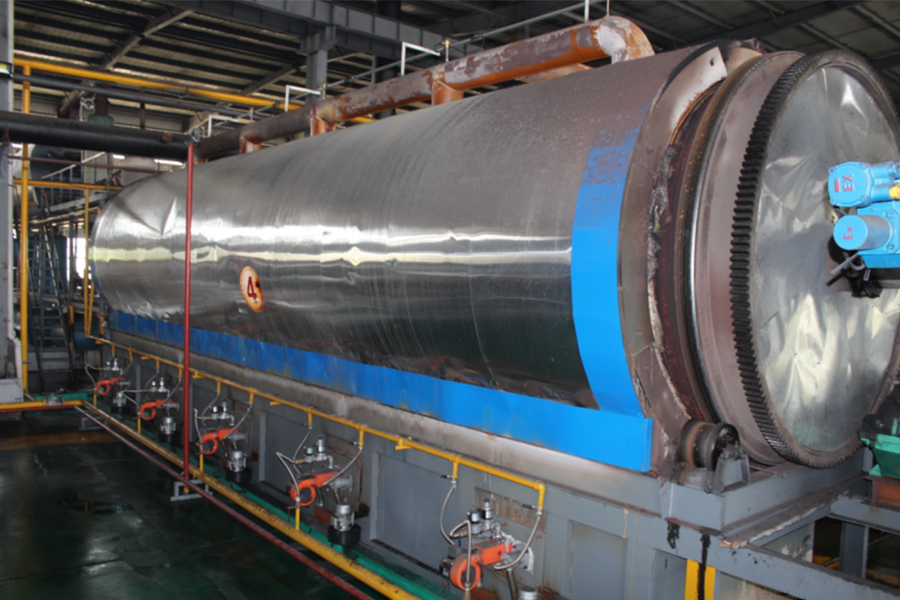 Semi-Continuous Rotary Kiln Pyrolysis Plant
